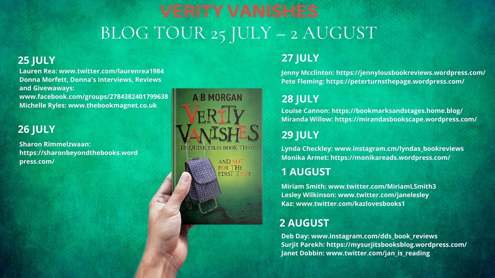 Verity Vanishes2 Blog Tour